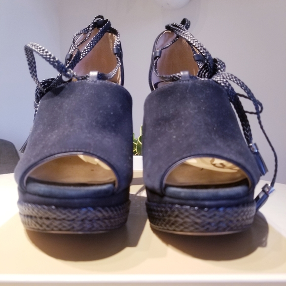 Michael Kors Braided Suede Platform Heels - Picture 6 of 6